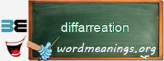 WordMeaning blackboard for diffarreation